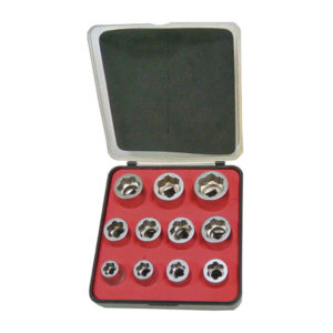 Juego de vasos 3/8" para quitar tuercas dañadas - 11 pzs.