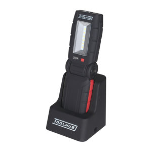 Lámpara recargable de 6 + 1 LED smd con base para cargar