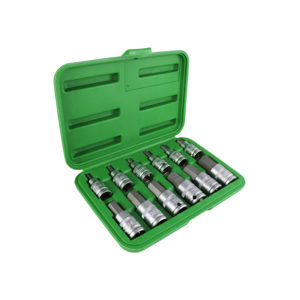 Set 12 piezas 1/2" Punta hexagonal (Cincado)